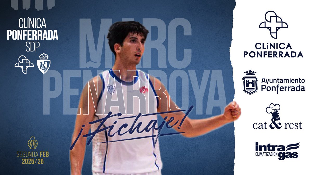 baloncestoSDP's tweet image. 🚨 OFICIAL | Marc Peñarroya, nuevo jugador del Clínica Ponferrada SDP para la temporada 2025/2026

💥 Combo
📏 1,90m

🏀 El canterano de @BasquetManresa aportará puntos y experiencia al equipo.

🔗👉 ciudaddeponferrada.com/marc-penarroya…

🎫 ciudaddeponferrada.com/hazte-socio-25…

#AportaTuGranito #SomosSDP