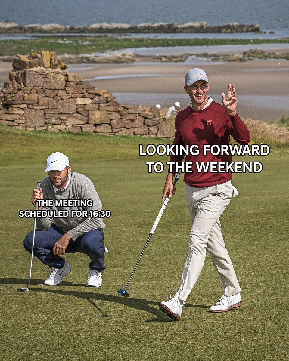 ScottishOpen's tweet image. Even worse when your Friday tee time is booked for 16:00 💔