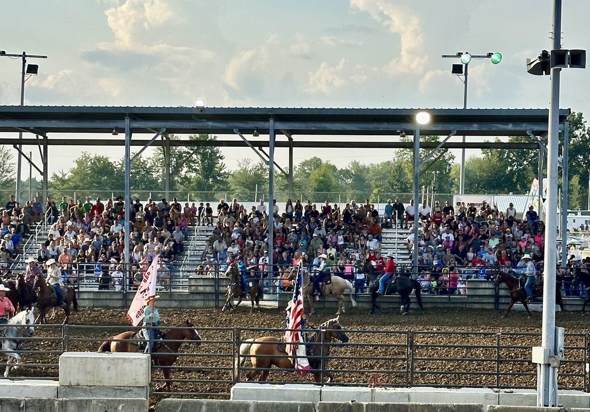Incredibly hot but enjoyed the Clermont County Fair and rodeo last night