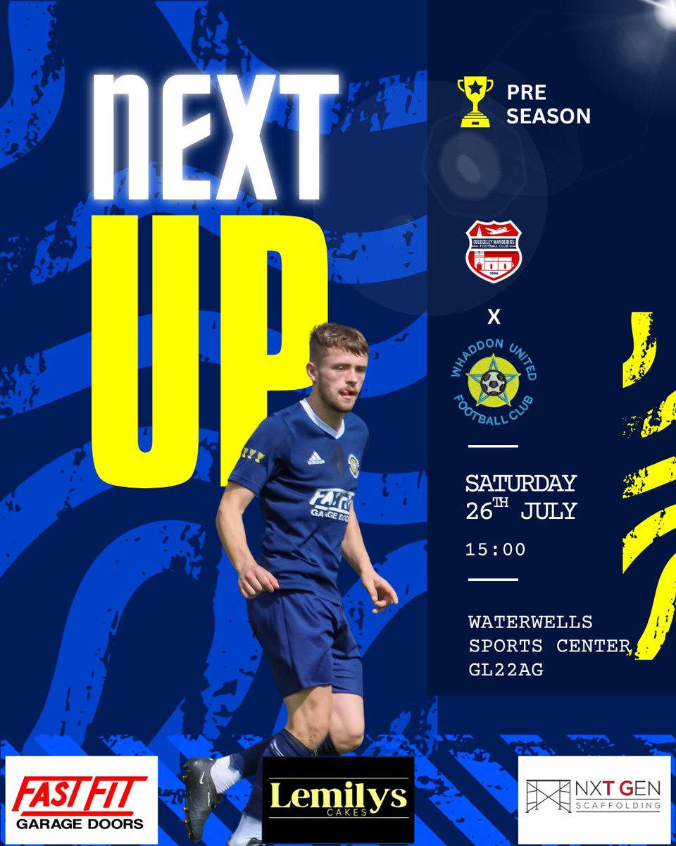 With a week to go before our seaon starts. This weekend we take a trip to <a href="/GlosCounty/">Glos County League</a> league side <a href="/QWFC94/">Quedgeley Wanderers FC</a>. 

#upthewhaddon