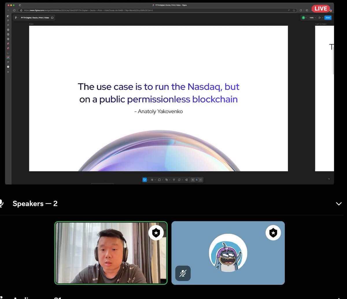 N0name_Trader's tweet image. Welcome to the new Market Data Economy!
Today @AlasdGem and @CHOPPAtheSHARK hosted an event in DC, diving into the broader @PythNetwork mission
There were a lot of hot takes, alphas leaked, sharp explanations about what’s under the hood and a clear picture of the global…