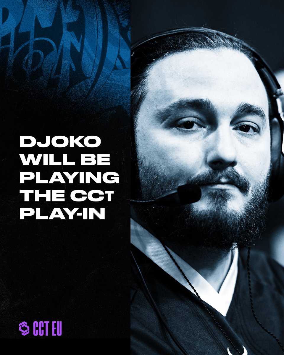 Monte_Esports's tweet image. Djoko will be playing with us in the CCT Play-In Phase as Bymas is unavailable due to personal reasons.
Thank you @Djoko_13 for helping us once again! 🤗