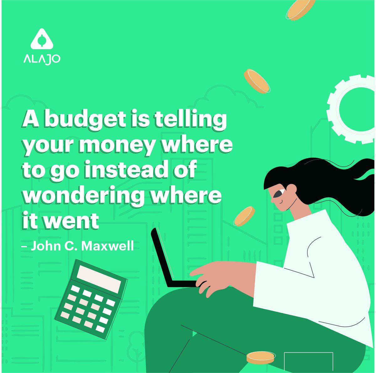 To track your spending through budgeting, you need to Set a clear goal and create a budget to achieve them.

#Alajo #PeoplesPiggybank #budgetmadeeasy #value #Money #Goals #FinancialGoals #Moneymanagement
