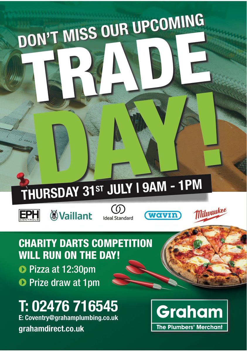 CoventryUKPS's tweet photo. Make a note in your diary to come and see us! 

Pizza at 12:30 and then our prize draw at 13:00 to see who has won the Tom Grennan tickets in Manchester. 

Still plenty of time to spend over £600 to get an entry. https://t.co/Edb17spFK3