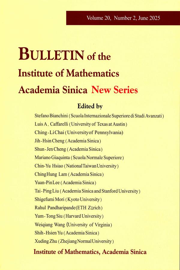 📣《Bulletin of the Institute of Mathematics Academia Sinica New Series》 Volume 20 Number 2 is now available. 🧮Click and read more: sinica.edu.tw/en/News_Conten…
#Mathematics