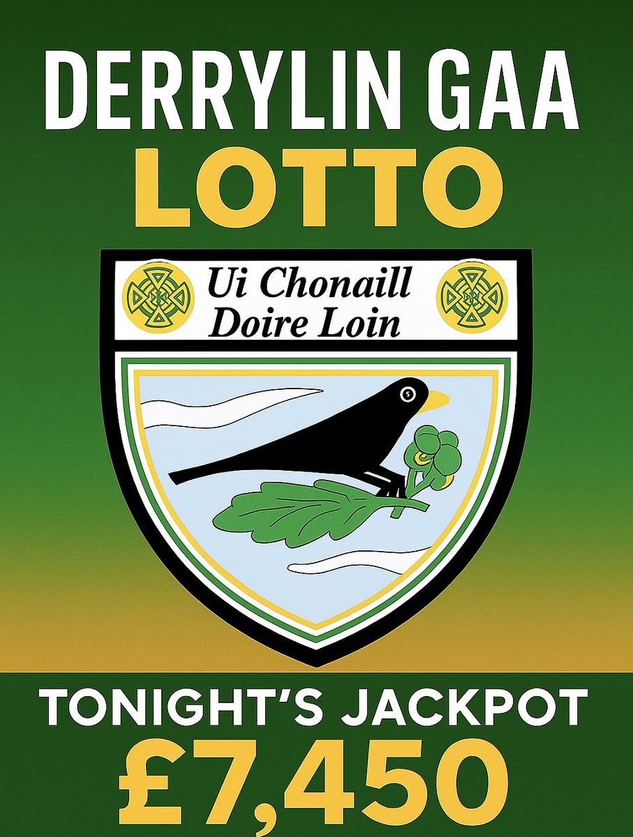 DerrylinGFC's tweet image. 💰 Fancy winning £7,450 this evening? 💰
Clink the link to play before 7:30pm tonight for your chance to win, thanks to everyone who supports and plays our lotto 💪🏻
member.clubspot.app/club/derrylin-…