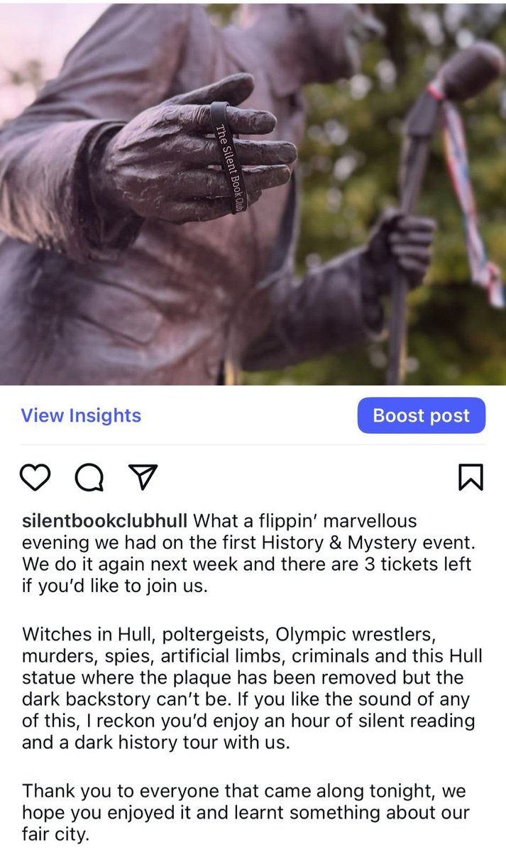 MikeCovell's tweet image. Lovely night with the @SilentBookHull last night. 👻☠️🖐👨‍👦🐇