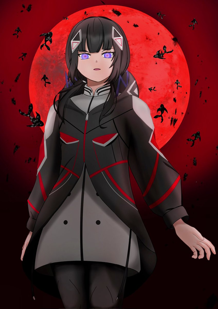 可不ちゃんがアニメで出てきたので黒を再掲
#可不 #可不美術部