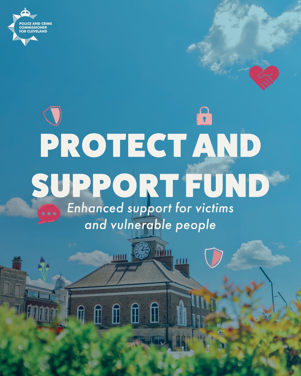 We’ve launched the Protect and Support Fund – a new opportunity for local registered charities to access one-off grants to:

✅ Enhance existing support for vulnerable victims
✅ Reach and support underrepresented groups

💬 Apply here:
cleveland.pcc.police.uk/how-can-we-hel…