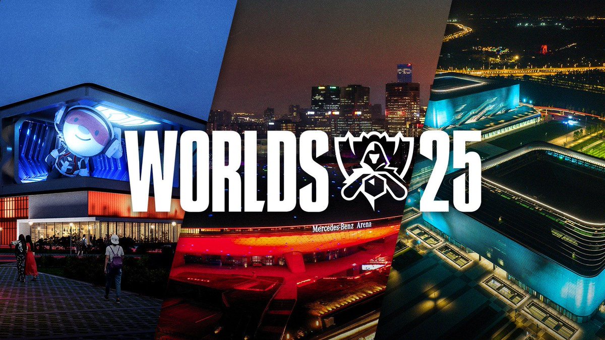 LeagueOfLeaks's tweet image. Worlds 2025 China Venues and Dates ‼️
• Play-In (October 14) and Swiss Stage (October 15-25): Beijing Smart Esports Center, Beijing
• Knockout Stage (October 28-November 2): Mercedes-Benz Arena, Shanghai
• Finals (November 9): Dong'an Lake Sports Park Multifunctional…