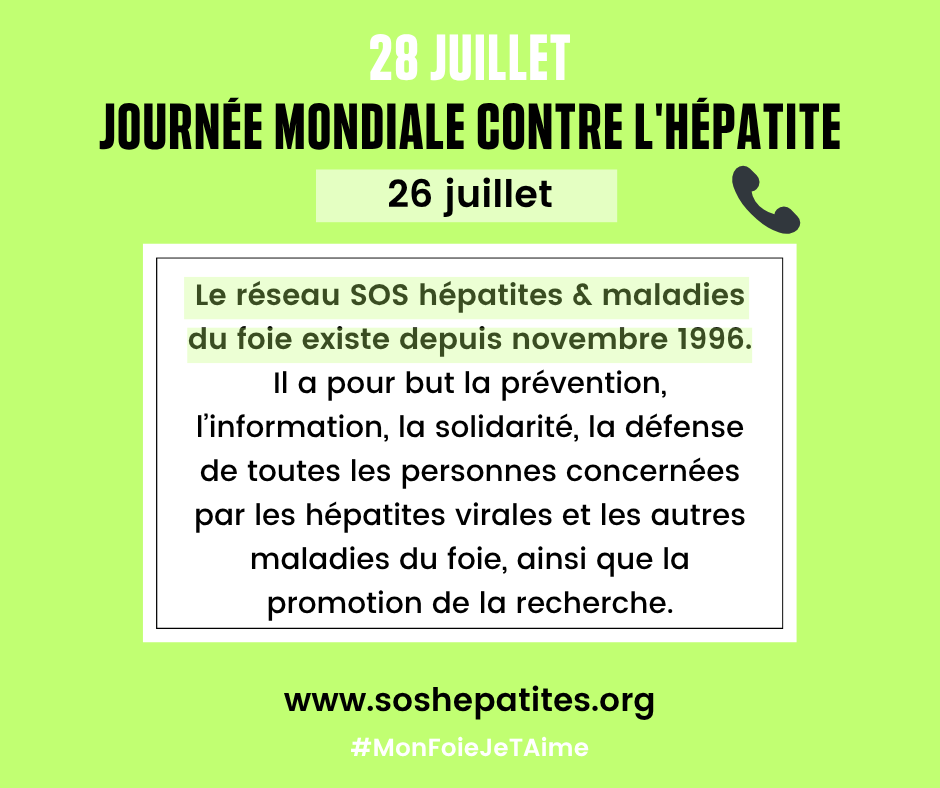📞 Notre réseau existe depuis novembre 1996. Il a pour but la prévention, l’information, la solidarité, la défense de toutes les personnes concernées par les hépatites virales et les autres maladies du foie, ainsi que la promotion de la recherche.
soshepatites.org