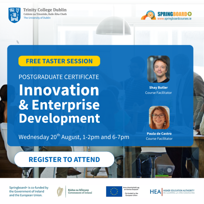 TCDPortal's tweet image. Tired of seeing gaps, inefficiencies or missed opportunities and not having the methods to fix them? We can help.
🎟️hubs.la/Q03yHQ1V0
#TrinityCollegeDublin #ideageneration #Entrepreneurship #problemsolving #designthinking #Innovation #futureskills @HEA_Skills