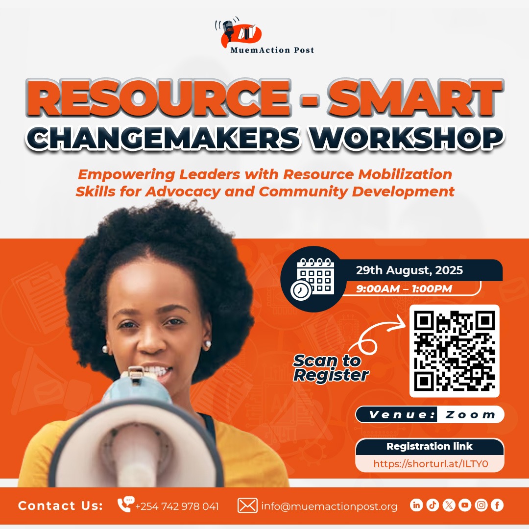 MuemActionPost's tweet image. Building your capacity to mobilize funds, people, and resources is key to driving impactful community projects and growth. Join the Resource-Smart Changemakers Workshop to learn proven strategies from experienced leaders who started from scratch.
Register: shorturl.at/i33OF