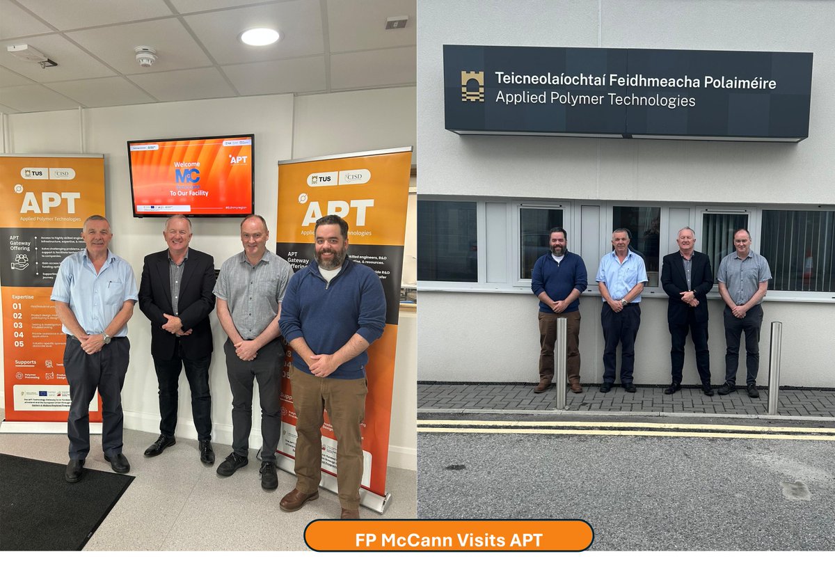 APT Applied Polymer Technologies (@apt_ireland) on Twitter photo Great to welcome the team from <a href="/FPMcCann/">FP McCann</a> for a recent visit to our <a href="/apt_ireland/">APT Applied Polymer Technologies</a> facility. Thank you for the valuable discussions and taking the time to visit!! Looking forward to the next one! #tus #apt #FPMcCann #IndustryCollaboration #ReseaachAndDevelopment #EUinmyregrion Great to welcome the team from <a href="/FPMcCann/">FP McCann</a> for a recent visit to our <a href="/apt_ireland/">APT Applied Polymer Technologies</a> facility. Thank you for the valuable discussions and taking the time to visit!! Looking forward to the next one! #tus #apt #FPMcCann #IndustryCollaboration #ReseaachAndDevelopment #EUinmyregrion