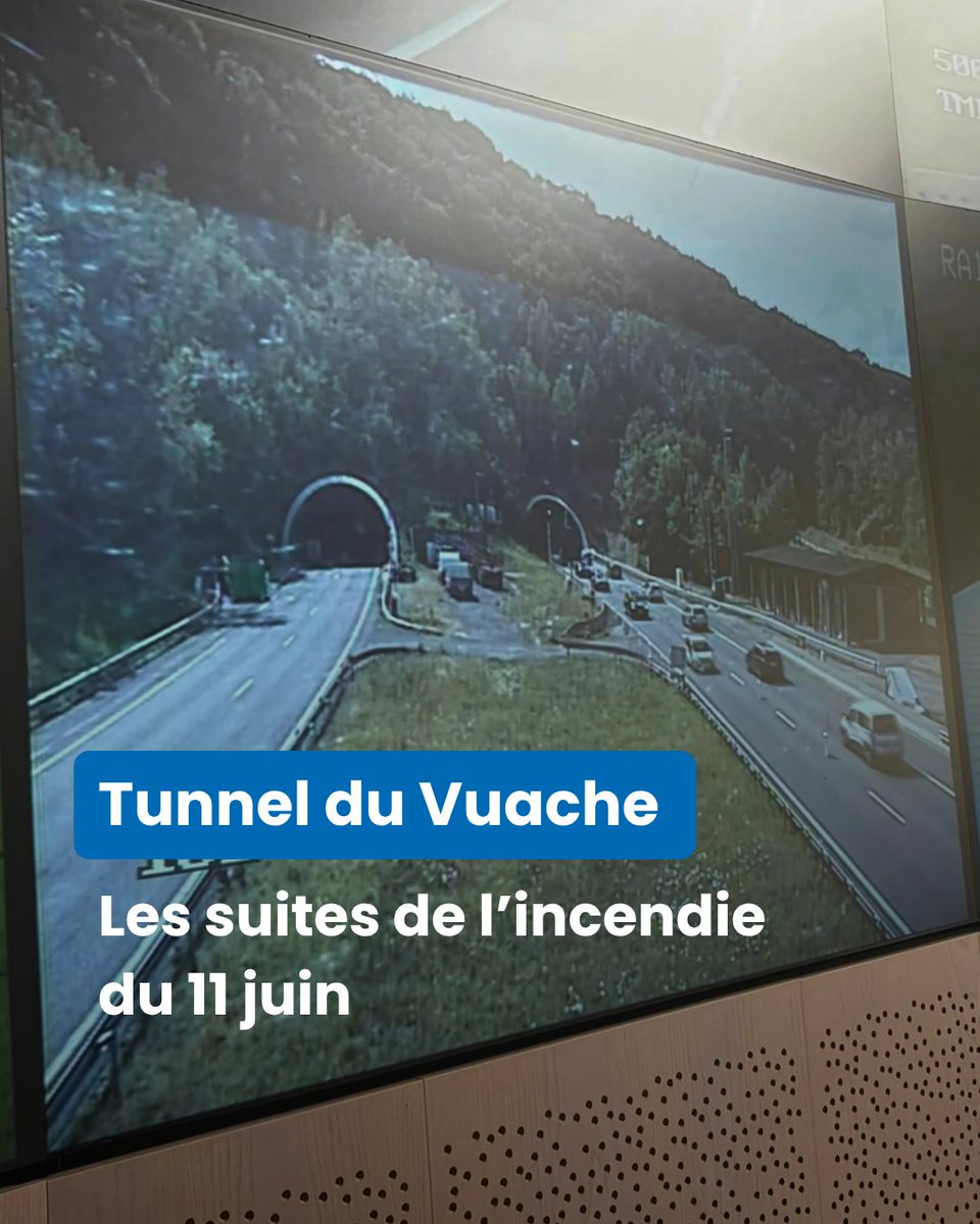 ATMBinfo's tweet image. 🚧 𝑴𝒐𝒏 𝒗𝒐𝒚𝒂𝒈𝒆 𝒔𝒖𝒓 𝒍'𝑨𝟒𝟎 : les suites de l’incendie au Tunnel du Vuache
ℹ️ Une page dédiée sur notre site internet permet de suivre les conseils de déviation et les travaux en cours de réparation. :atmb.com/info-trafic-a4…