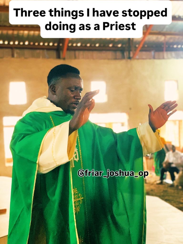 FriarJ's tweet image. THREE THINGS I STOPPED DOING AS A PRIEST
#CatholicTwitter #CatholicX #Catholic