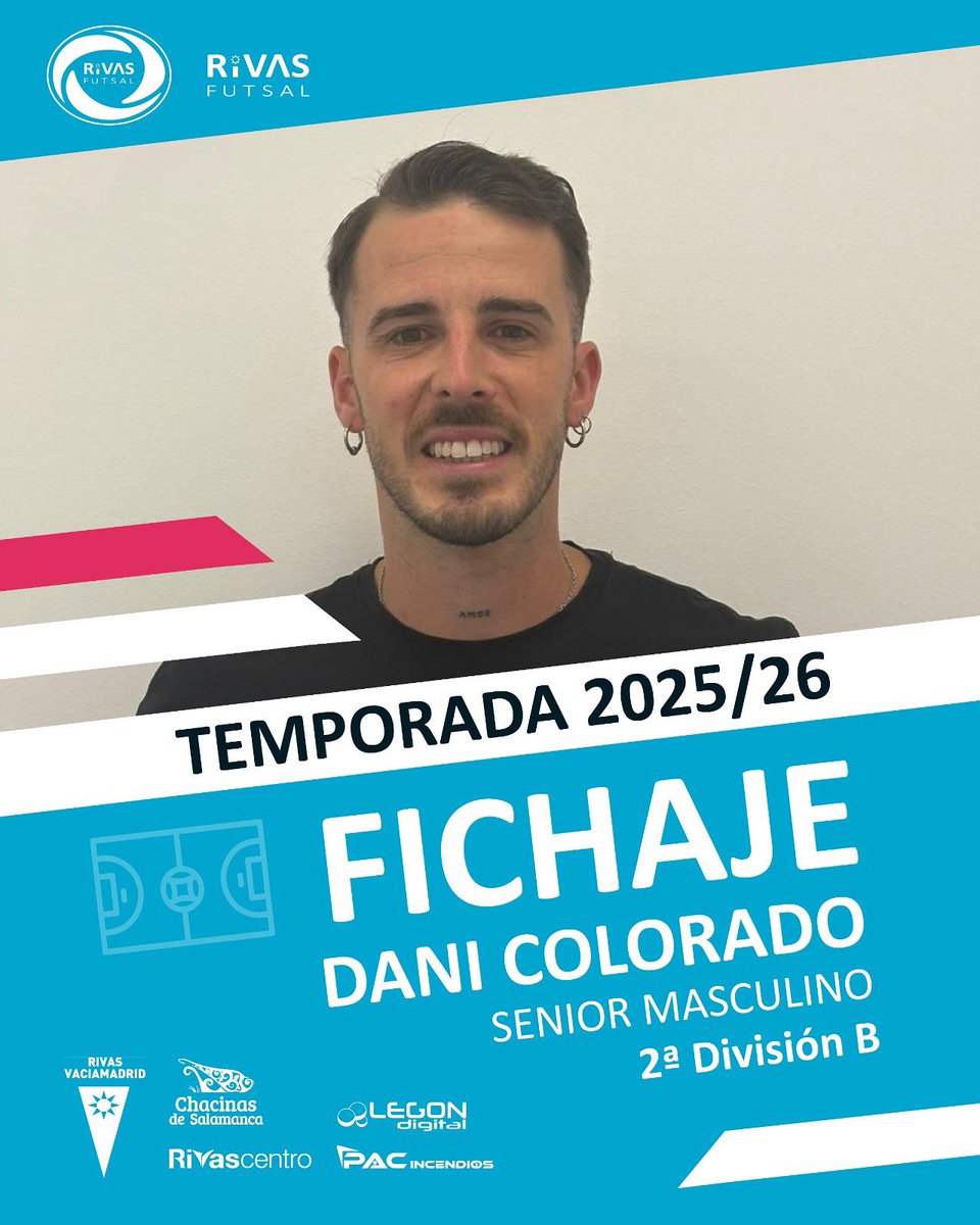 cdrivasfutsal's tweet image. 🚨 𝗙𝗜𝗖𝗛𝗔𝗝𝗘

𝗗𝗮𝗻𝗶 𝗖𝗼𝗹𝗼𝗿𝗮𝗱𝗼 es nuevo jugador de Rivas Futsal 💥

⚽ Killer del fútbol sala, con experiencia contrastada.
🧠 Compañero, competitivo, exigente.
💙 Un lujo contar contigo.

¡Bienvenido a tu nueva casa, Dani!

#RivasFutsal #Fichaje #DaniColorado