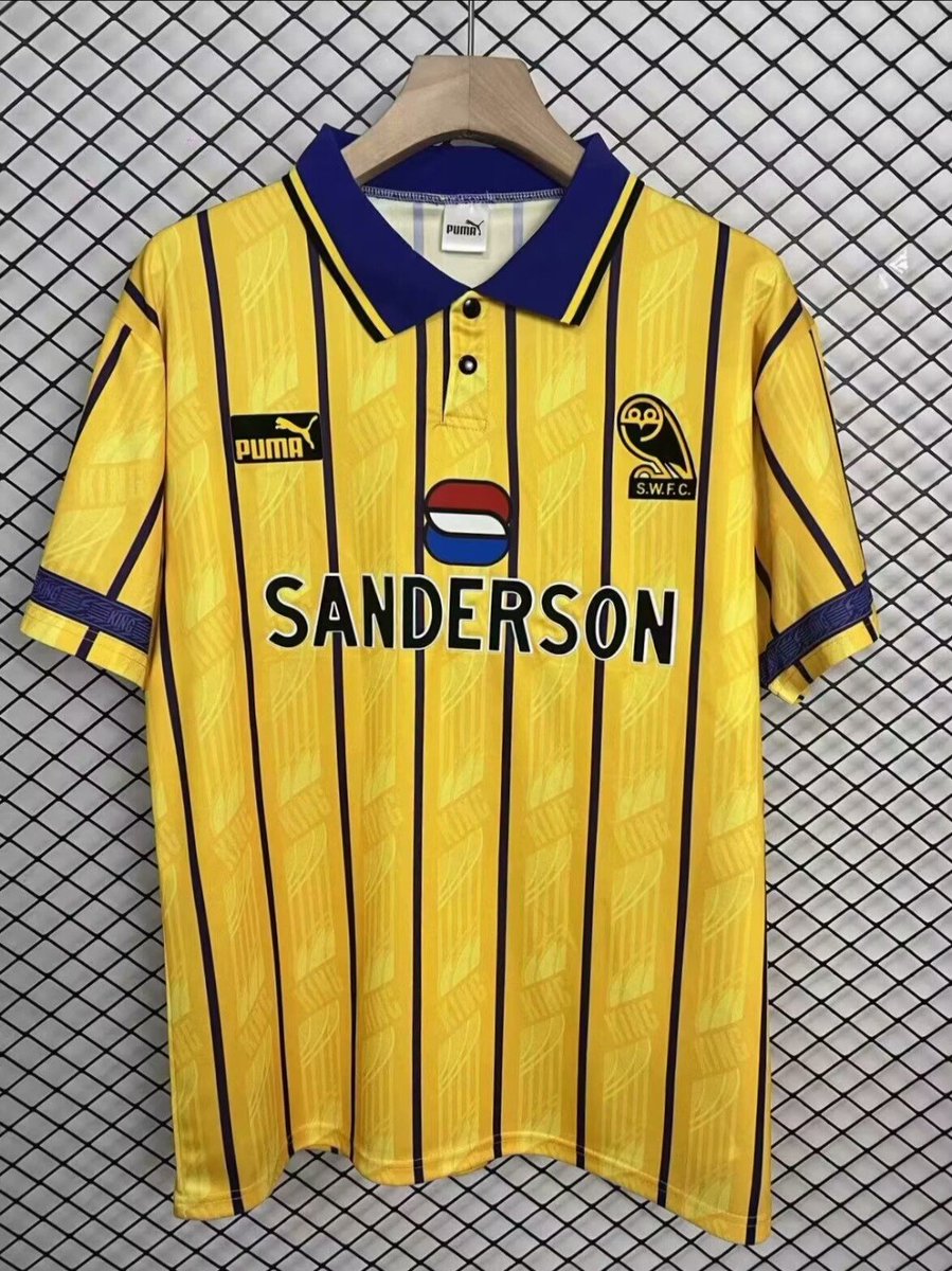 ウェア 93~95 sheffield wednesday PUMA away wear 1993-95 Sheffield Wednesday Puma Player Issue Away Shirt XL
