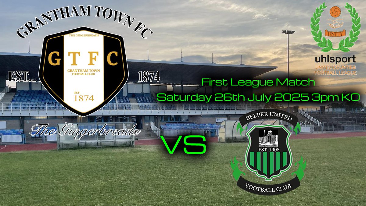 Grantham Town FC vs Belper United - Opening Day of Season Football - Saturday 26th July 3pm Kickoff. Let's go Gingerbreads!!!  youtube.com/live/danb9ZYpe… via <a href="/YouTube/">YouTube</a>