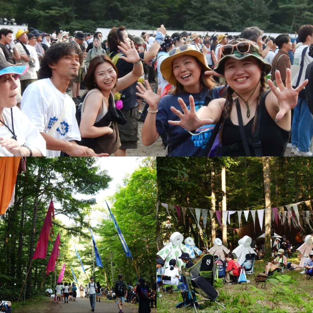waskaz's tweet image. ホワイトステージのMIYABIに行ったら、こいつらやって来た。車椅子席はやっぱりすぐ見つかります。
西陽が山に近くなって来ました。フジロックの森に避難してた人も活動始めるのか。