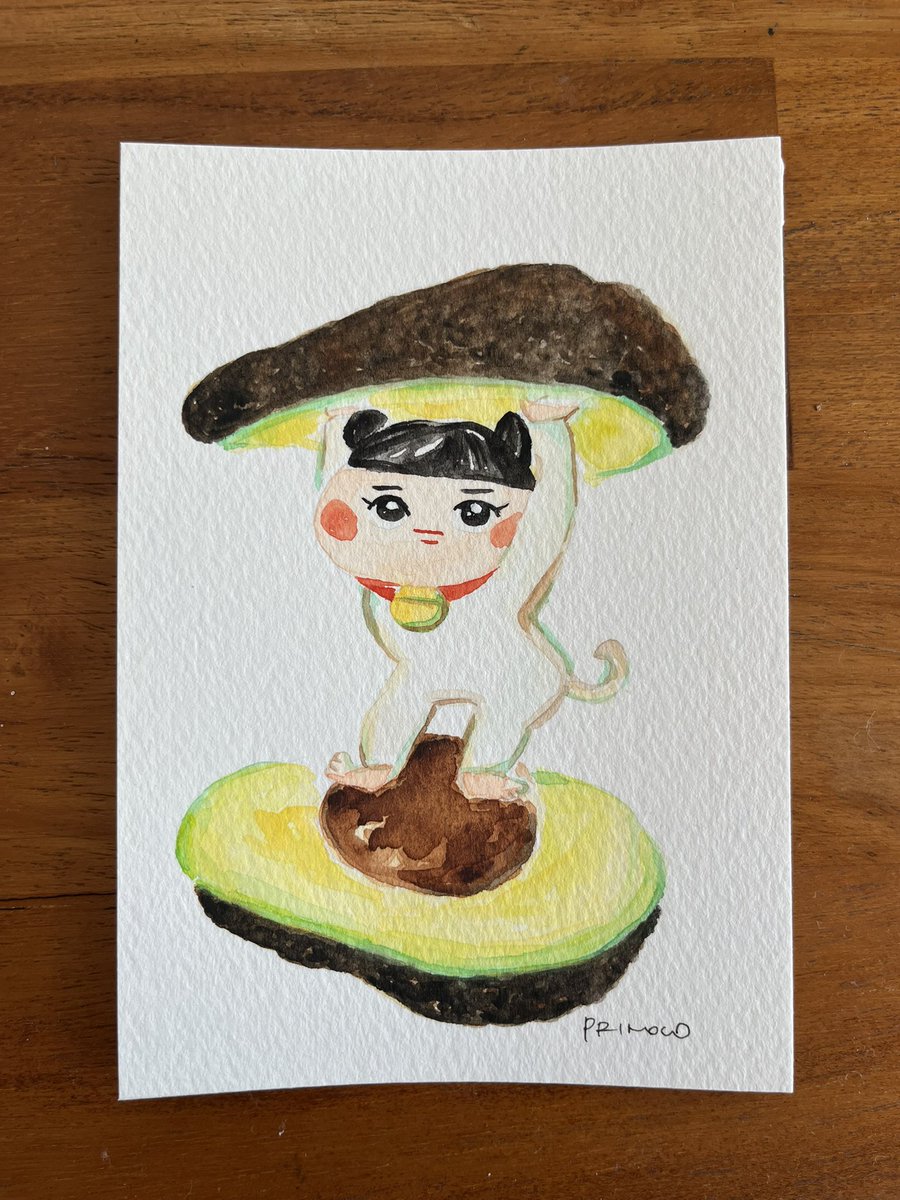 PRinocO7282022's tweet image. #WorldWatercolorMonth2025

24. AVOCADO（アボカド）
