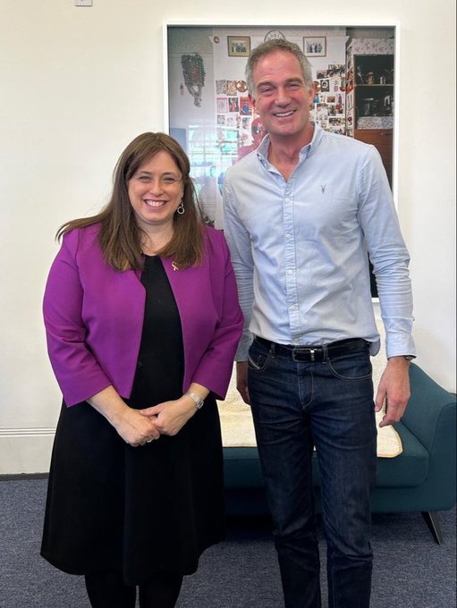 Here's Labour minister and Brighton MP Peter Kyle trying to look awfully sad about Gaza on ITV today

And here he is grinning his head off with Israel's ambassador to the UK a few weeks back, AFTER Israel imposed its total starvation siege