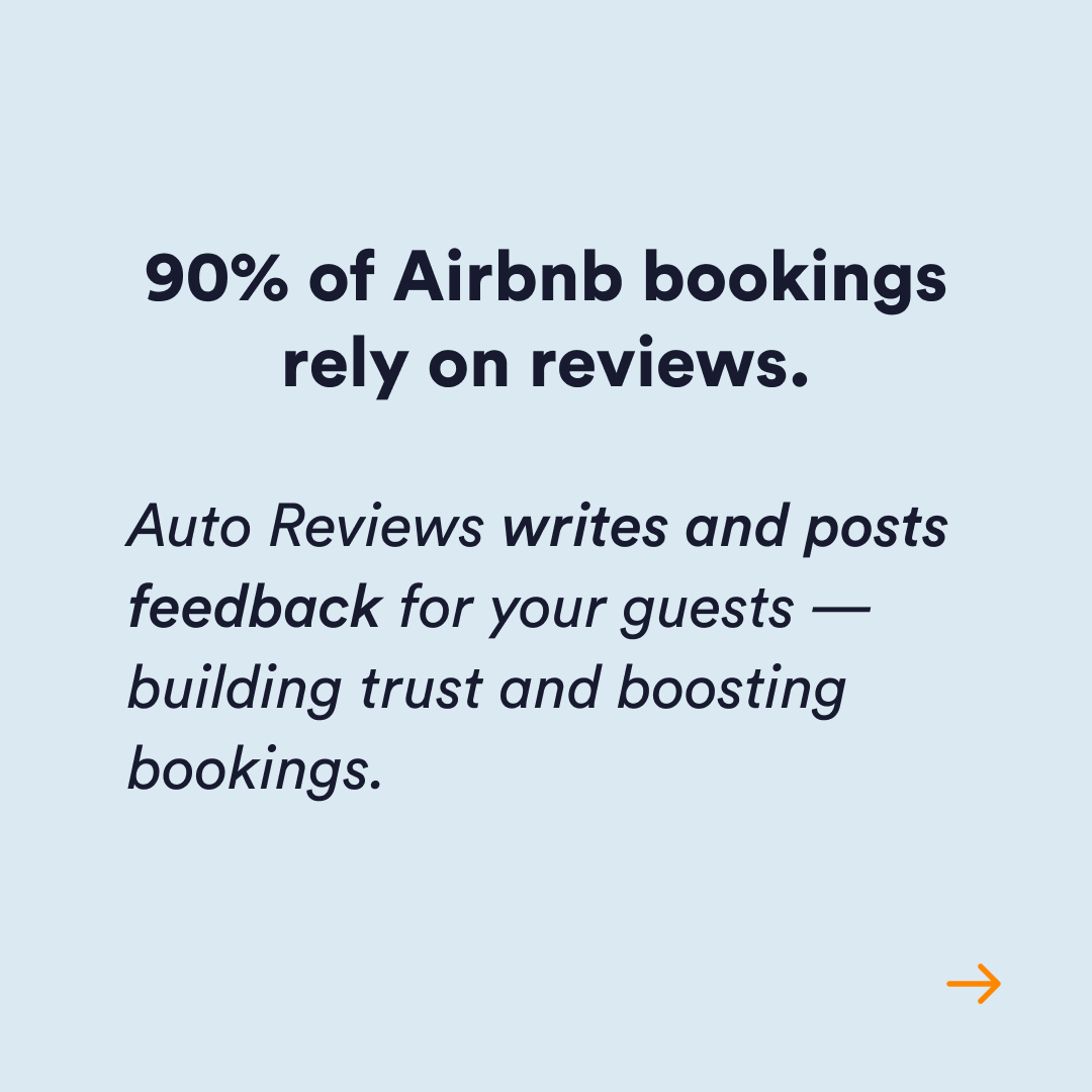 RentalsUnited's tweet photo. 🚀 Auto Reviews is changing the way Airbnb hosts grow.
Did you know that when a host leaves a review first, it often motivates the guest to write one in return?

🔗 Ready to activate? Click here: https://t.co/R3DwneftxH https://t.co/cwtcTfMUoO