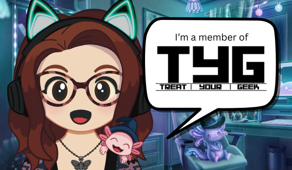 Treat Your Geek (@treat_your_geek) on Twitter photo We are proud to announce the latest addition to our stream team. Everyone please give a big TYG welcome to <a href="/Eminoggins/">Eminog's cozy coven</a>
You can catch her live at 12pm BST on Twitch celebrating her induction and reacting to the latest clip show!
linktr.ee/eminog
#Twitch #StreamTeam We are proud to announce the latest addition to our stream team. Everyone please give a big TYG welcome to <a href="/Eminoggins/">Eminog's cozy coven</a>
You can catch her live at 12pm BST on Twitch celebrating her induction and reacting to the latest clip show!
linktr.ee/eminog
#Twitch #StreamTeam