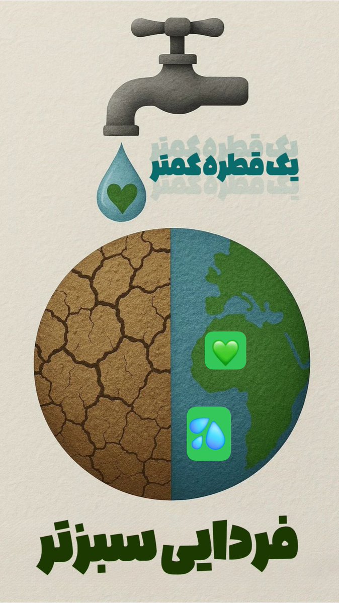 shabazi10's tweet image. یک قطره کمتر، فردایی سبزتر درمصرف آب صرفه جویی کنیم.
آب مهریه حضرت زهرا(س) ست.
#صرفه_جویی
