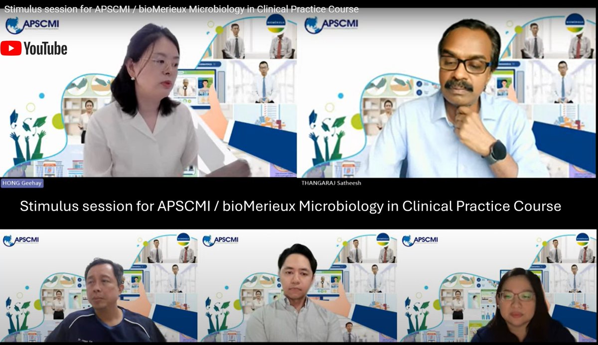ISAC_world's tweet image. 🎥On demand | APSCMI / @biomerieux  E-learning

ICYMI - Experts introduce the free Microbiology in Clinical Practice course and explain how it can enhance your clinical knowledge.
youtu.be/-0vqLn3NCtA
#IDXposts #clinicalmicro