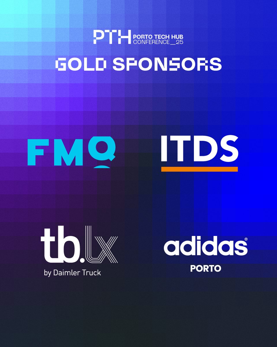 PortoTechHub's tweet image. Say hi to our new Gold Sponsors! π
Welcome to the pack Fabamaq, ITDS Portugal, tb.lx by Daimler Truck and adidas!
It's so good to have you support our tech community! π¨βπ»
Discover more about the conference at π tinyurl.com/sc3mwsyb
#PTH #PortoTechHub #PTHConf2025