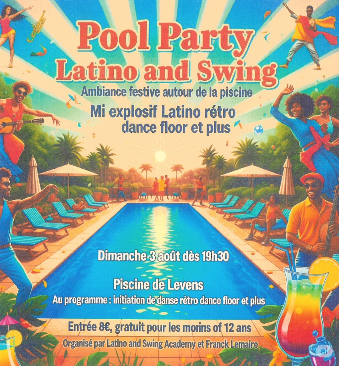 Levens Tourisme (@levenstourisme) on Twitter photo 🎉🌴 Pool Party Latino & Swing 🌴🎉
Envie d’une soirée d’été festive et rythmée ? 💃🕺
📍 Piscine municipale de Levens
📅 Dimanche 3 août - 19h30
<a href="/ExploreNCA/">Explore Nice Côte d'Azur</a> <a href="/LevensTourisme/">Levens Tourisme</a> #PoolParty #latino #dancefloor <a href="/VilleLevens/">Village de Levens</a> 🎉🌴 Pool Party Latino & Swing 🌴🎉
Envie d’une soirée d’été festive et rythmée ? 💃🕺
📍 Piscine municipale de Levens
📅 Dimanche 3 août - 19h30
<a href="/ExploreNCA/">Explore Nice Côte d'Azur</a> <a href="/LevensTourisme/">Levens Tourisme</a> #PoolParty #latino #dancefloor <a href="/VilleLevens/">Village de Levens</a>