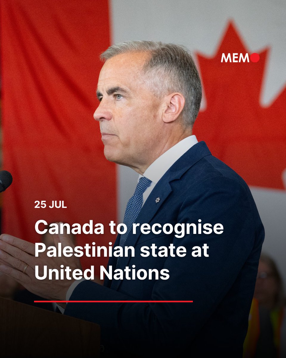 Canadian Prime Minister Mark Carney has announced that his country plans to recognise the State of Palestine at the United Nations.

In a Friday post on X, Carney stated: “Canada supports a two-state solution which guarantees peace and security for Israelis and Palestinians.”  He