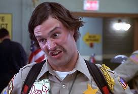 Mom said that when I wear this badge you're supposed to treat me like a man of the law.