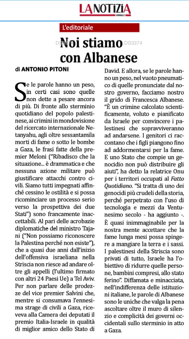 +++ Isto con Francesca Albanese +++