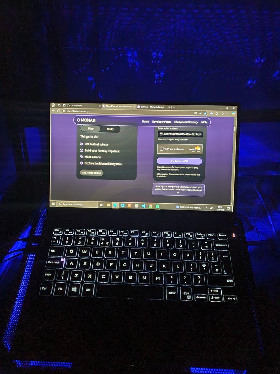 Halalb0y's tweet image. Clicking Monad's testnet will print you easy 5 figures at TGE, you saw it here first.
GMONAD💜