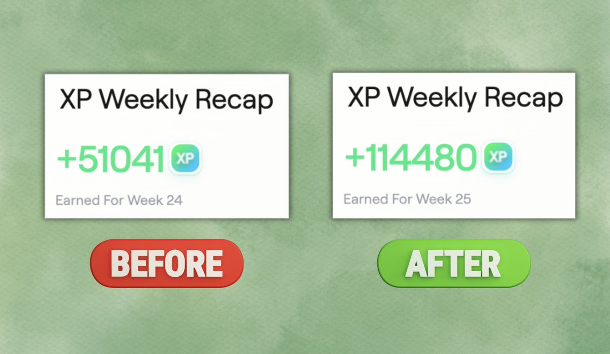 nathnnfts's tweet image. From 51k --> 114k XP, what went right?
Abstract XP has been adjusted, memes now earn more XP
Don't stay sidelined.
There isn't a better opportunity than Abstract right now.
What coins are on your list?