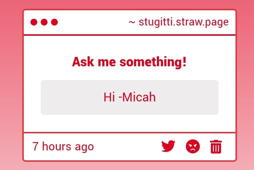 syuggrittsr's tweet image. Hi Micah (´・ω・`)