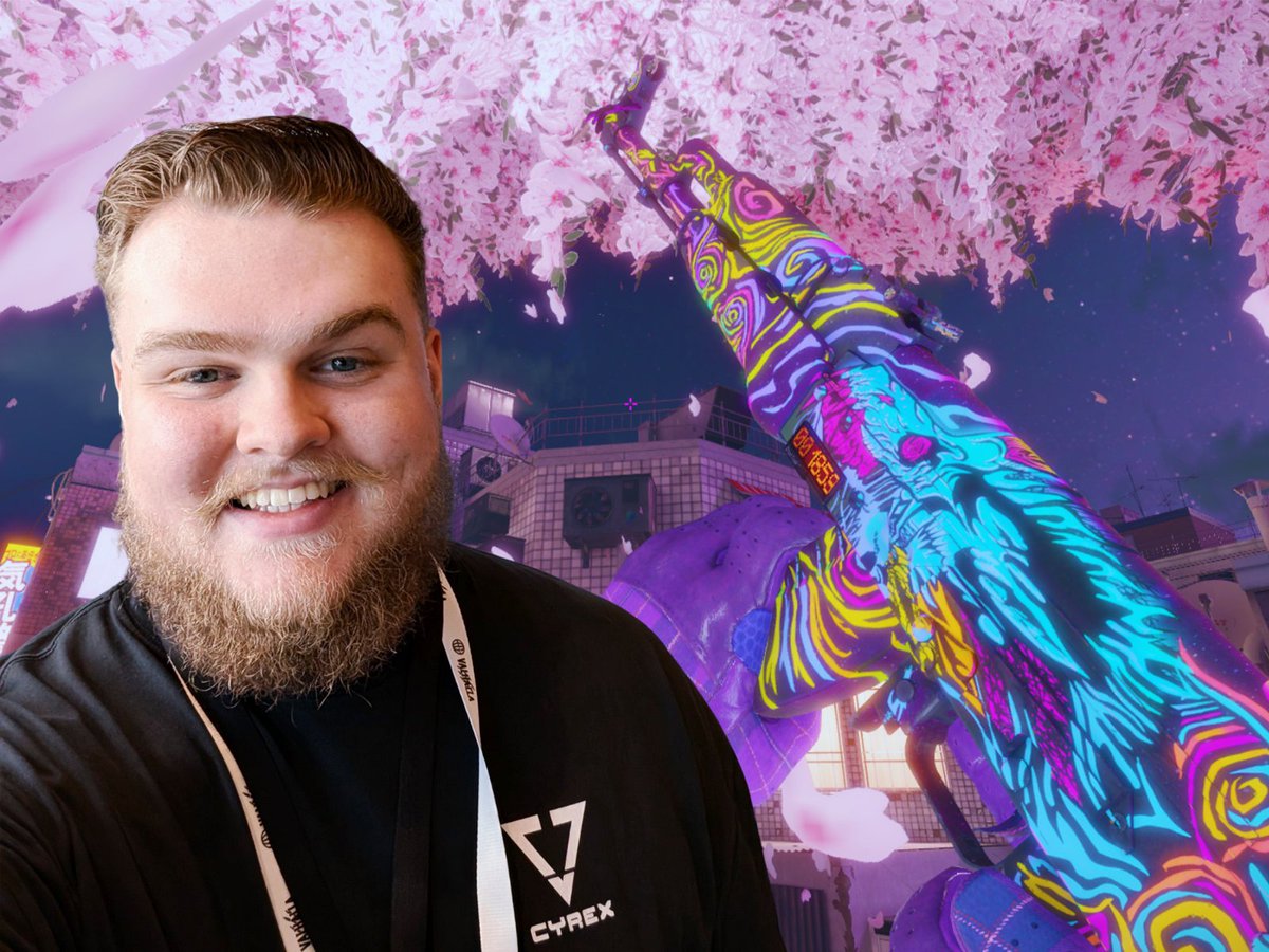 Kuoda's tweet image. You guessed it! Matt (@FozziiFPS) has been playing even more CS this week and wanted to show off his smiling face next to this beautiful Nightwish AK skin 🌸✨
What's your favourite skin from ANY game?