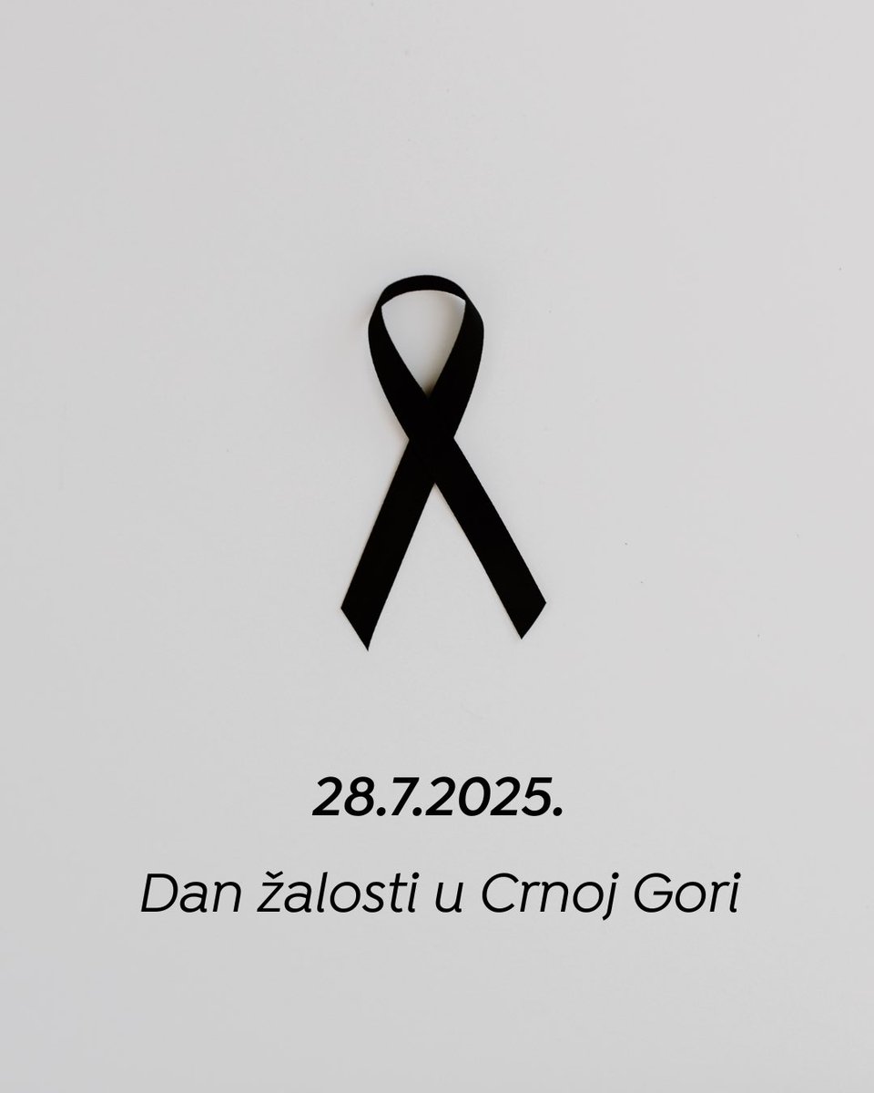 MickeySpajic's tweet image. Ponedjeljak, 28. jul proglašen je Danom žalosti u znak poštovanja prema izgubljenim životima u nizu tragedija koje su se prethodnih dana dogodile u našoj zemlji.
Dijelimo tugu i stojimo uz porodice stradalih.