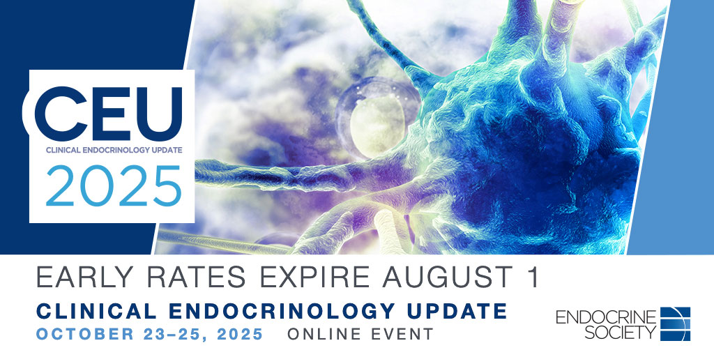 TheEndoSociety's tweet image. Secure the best rates for CEU 2025! Register for three days of cutting-edge clinical learning with case-based sessions covering essential topics in endocrinology. The deadline Friday, August 1: bit.ly/4lC4f26 #CEU2025 #endocrinology