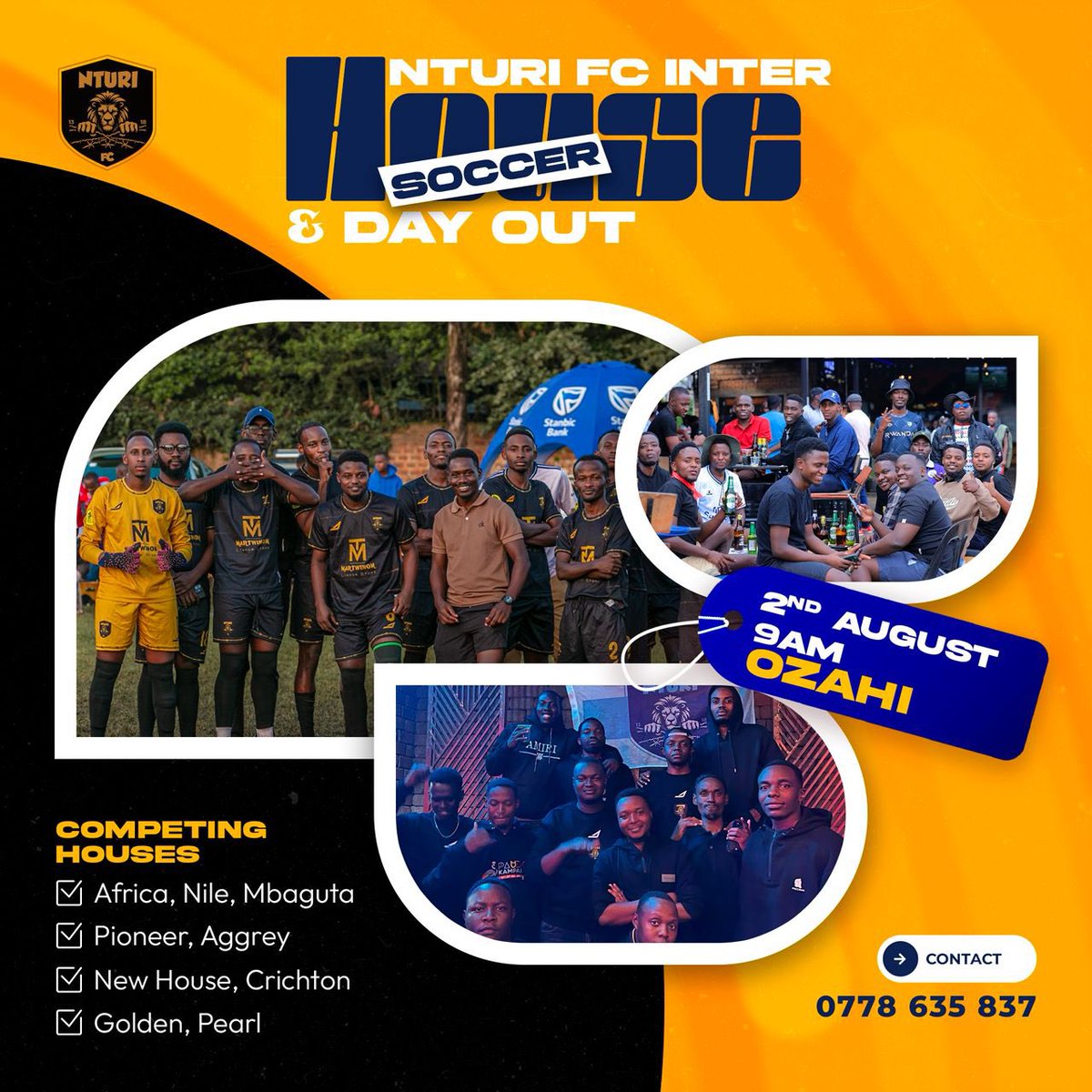 Nturi FC (@fcnturi) on Twitter photo Mark the date!
The Nturi FC inaugural Inter House tournament is set.
Football and lots of fun activities lined up.
🗓️ 2nd August 2025
🕰️ 9am till late
📌 <a href="/X__arena__/">Ozahi</a> (Ozahi)
In partnership with <a href="/MartinTwin32346/">Martwinom Liquor store</a>
Graphics by <a href="/JonathanTaremwa/">Jownathan⚪</a> Mark the date!
The Nturi FC inaugural Inter House tournament is set.
Football and lots of fun activities lined up.
🗓️ 2nd August 2025
🕰️ 9am till late
📌 <a href="/X__arena__/">Ozahi</a> (Ozahi)
In partnership with <a href="/MartinTwin32346/">Martwinom Liquor store</a>
Graphics by <a href="/JonathanTaremwa/">Jownathan⚪</a>