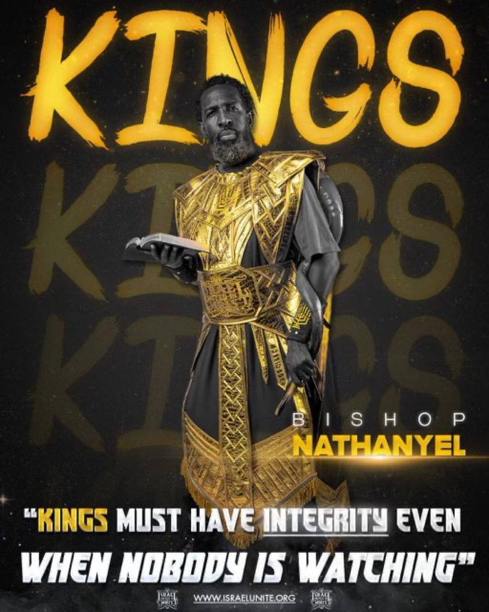 IUICVIRGINIA's tweet image. “Kings must have integrity even when nobody is watching!”
……………………………….
Visit our website here 💻👨🏾‍💻🖥
🔴 solo.to/unitedinchrist

 #Righteous #Discipline #Restraint #IUIC #Israelites #Nathanyel7