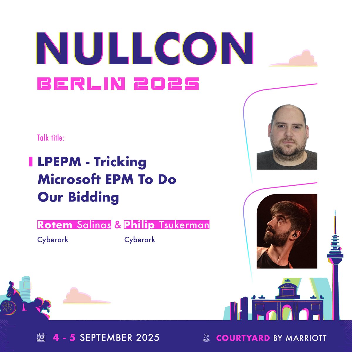 nullcon's tweet image. At #NullconBerlin2025, @rotemsalinas &amp;amp; @PhilipTsukerman will dive deep into the internals of EPM — revealing how attackers can escalate privileges and run arbitrary code despite the system’s best defenses.

Know More: nullcon.net/berlin-2025/sp…

#WindowsSecurity #LPE #Cybersecurity