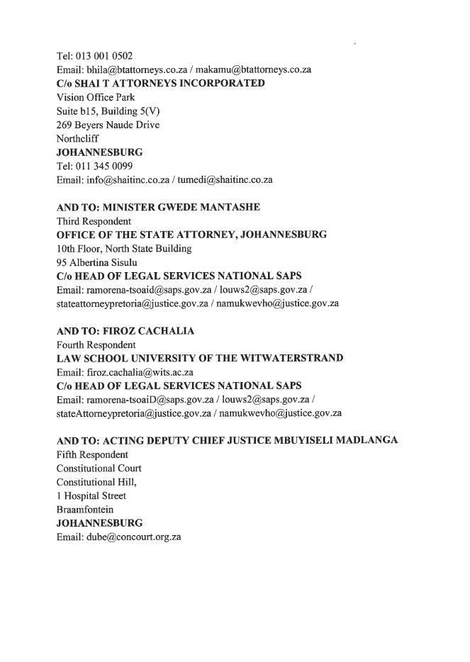 ConCourtSA's tweet image. (1/1) CCT 206/25 Jacob Gedleyihlekisa Zuma v President of the Republic of South Africa: The Chief Justice has issued the following directions—