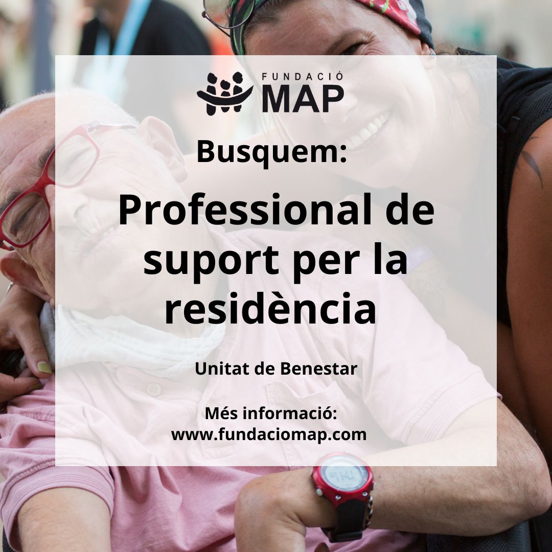 📌 Busquem professional de suport per la residència de la Fundació MAP.

Més informació fundaciomap.org/ofertes-feina/

#Feina #residència #Ripoll #Ripollès