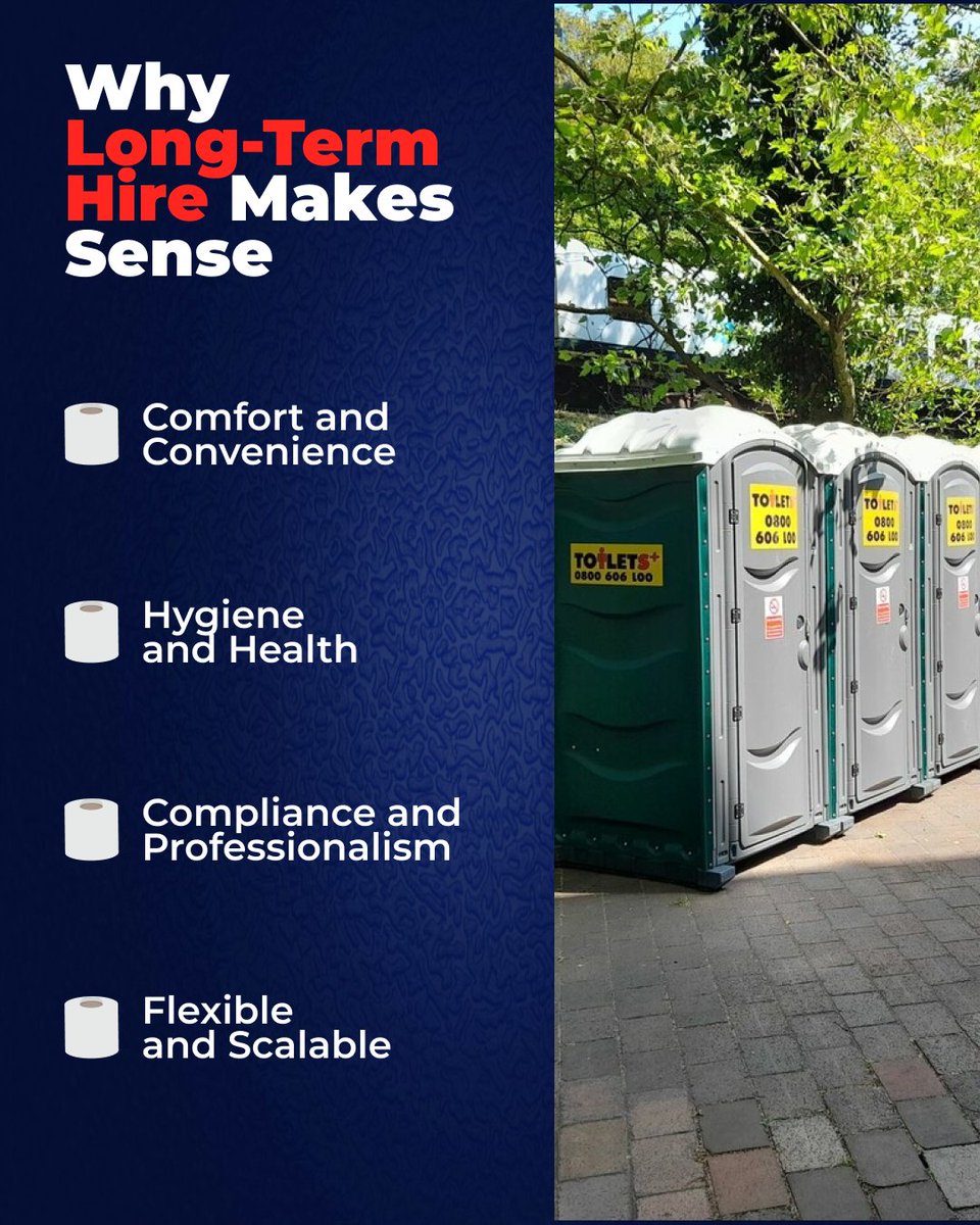 When you’re managing a long-term project, having reliable on-site facilities isn’t a luxury, it’s essential 🚽

#OnSiteSolutions #ToiletsPlus #ToiletHire #PortableToilets #Construction #Toilets