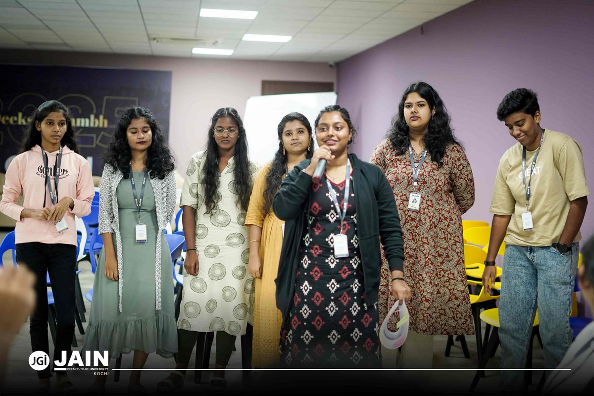 jain_kochi's tweet image. In the Day 6 of Deeksharambh 2025,
Students from the School of Sciences took a creative leap during the Design Thinking Workshop led by Mr. Goghularajan and Mr. Ram Shreyas from the Department of Arts and Creativity.

#Deeksharambh2025 #DesignThinkingWorkshop  #SchoolOfSciences