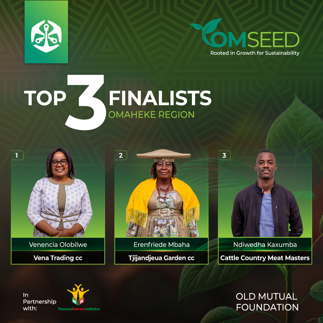 OldMutualNam's tweet image. 🎉 Congratulations to the Top 3 winners in Omaheke Region!
Your innovation and commitment to sustainability have set you apart. We can’t wait to see your businesses grow! 🌱
#OMSEED #RootedInGrowth #OmahekeWinners