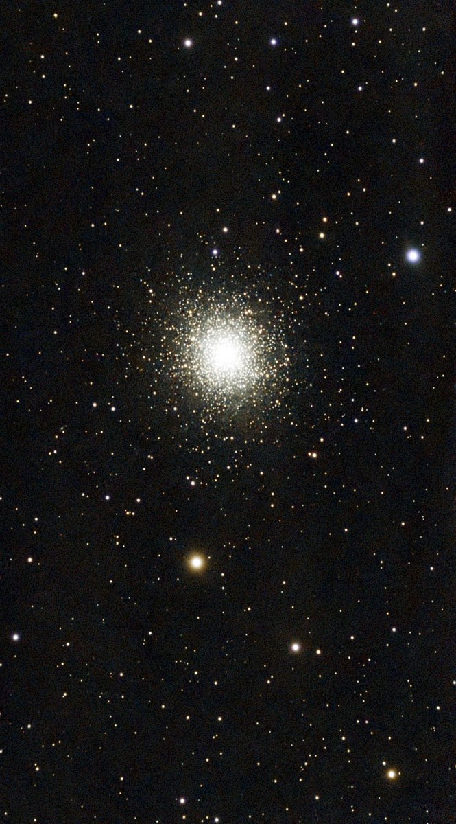 astronomer_g15's tweet image. Messier 13 (Hercules Globular Cluster). 9 June &amp;amp; 24 July 2025. Seestar S50 Smart Telescope. 323×10s (Integration Time 53 minutes 50 seconds) stacked in Siril &amp;amp; processed in Siril, Graxpert, Cosmic Clarity Suite &amp;amp; ACDSee. Location: Abbottabad, Pakistan.
@smartphone_astr